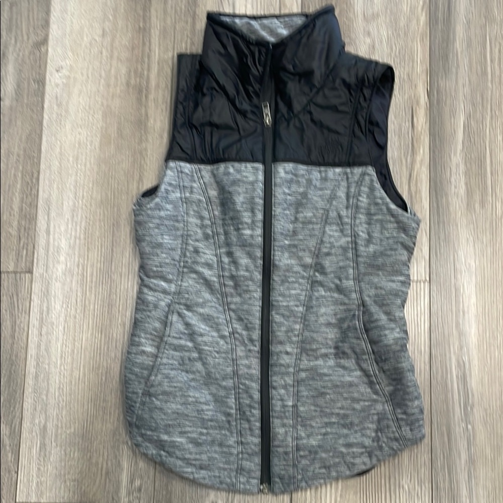 Women's Black and Gray Vest